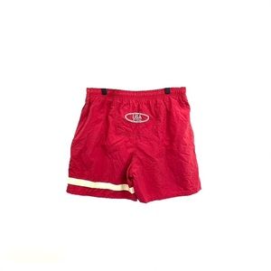 vintage red USA OLYMPICS multi-purpose shorts!!